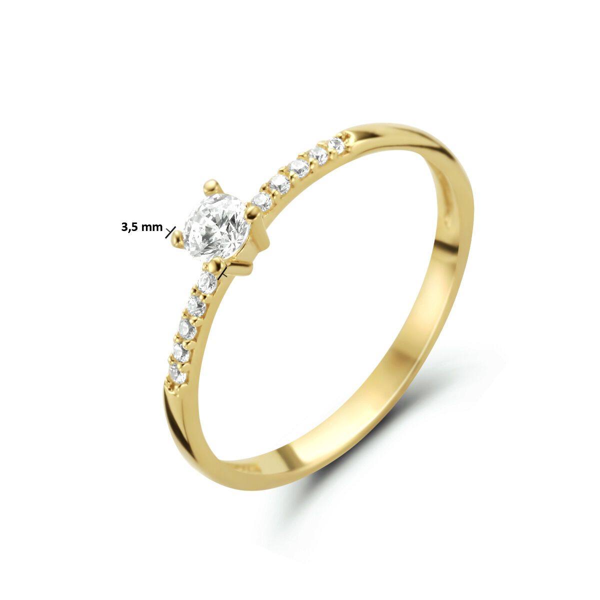 Gouden ring met zirkonia - 4023963, exclusief en kwalitatief hoogwaardig. Ontdek nu!