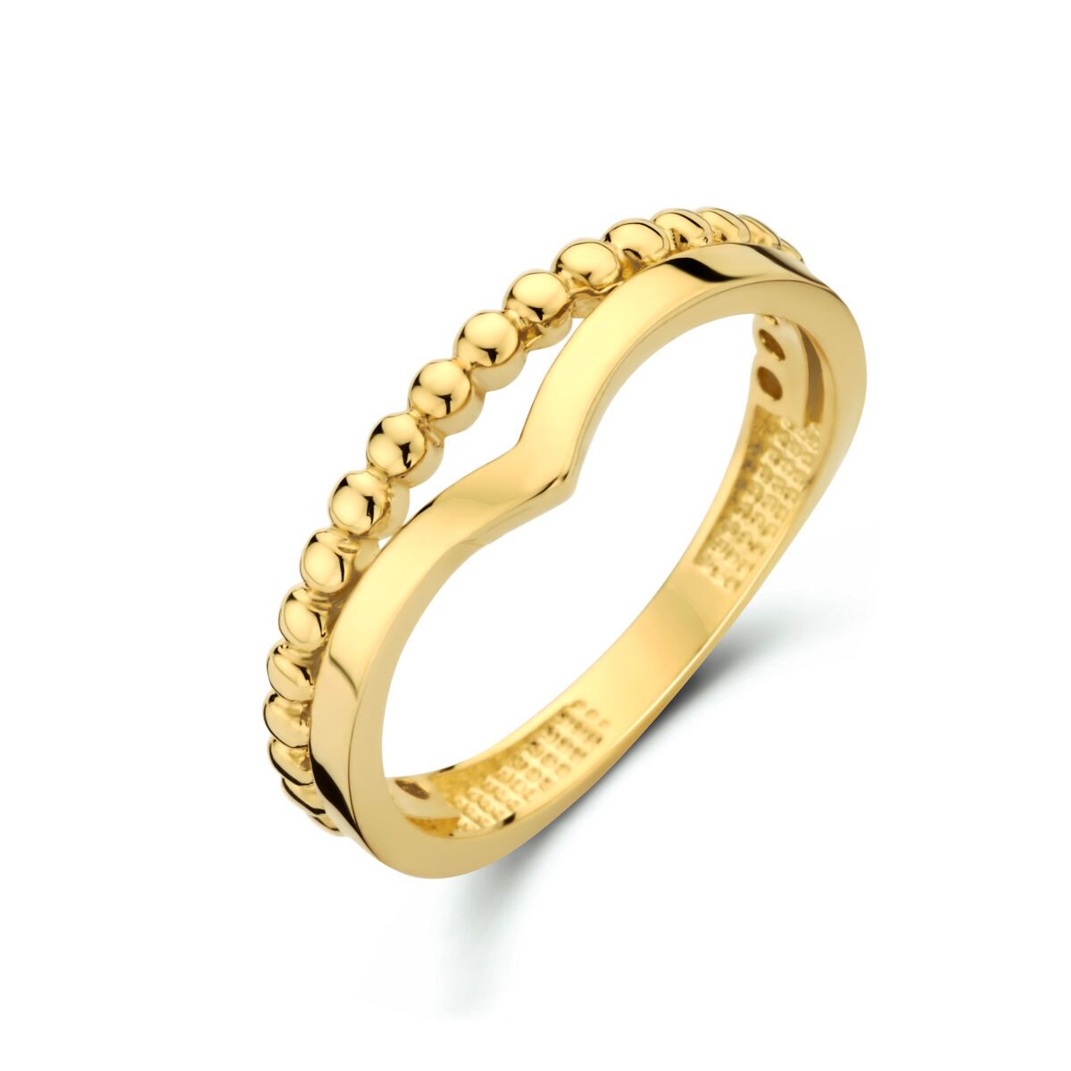 Geelgouden 14k ring bolletjes 14K 4024627, exclusief en kwalitatief hoogwaardig. Ontdek nu!