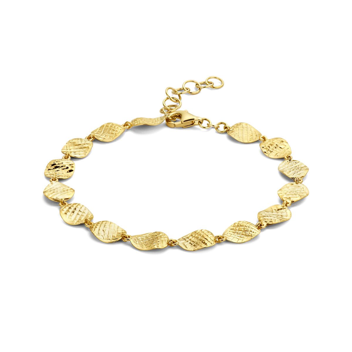 14K geelgoud armband ovaaltjes 7,0 mm 17 - 19,5 cm 4024766, exclusief en kwalitatief hoogwaardig. Ontdek nu!