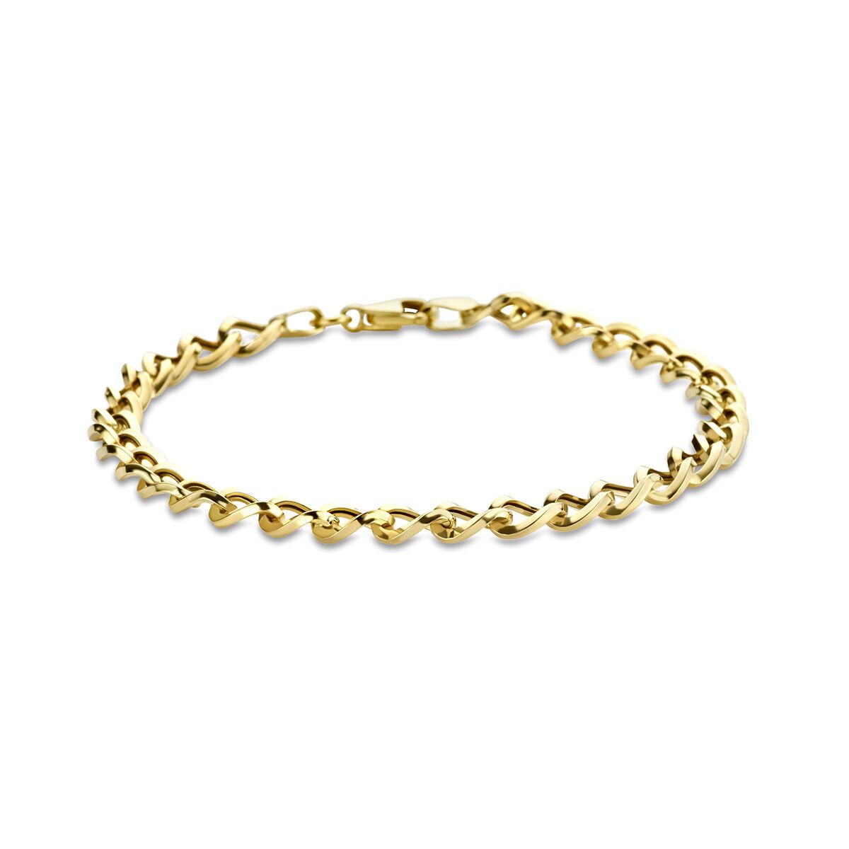 14K geelgoud armband gourmette 5,0 mm 19 cm 4027289, exclusief en kwalitatief hoogwaardig. Ontdek nu!