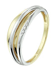 Bicolor Gouden ring met diamant 0.015ct h si 14 - 4208405, exclusief en kwalitatief hoogwaardig. Ontdek nu!