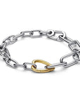 Pandora ME Two-tone Heart Link Chain Bracelet 562527C00, exclusief en kwalitatief hoogwaardig. Ontdek nu!