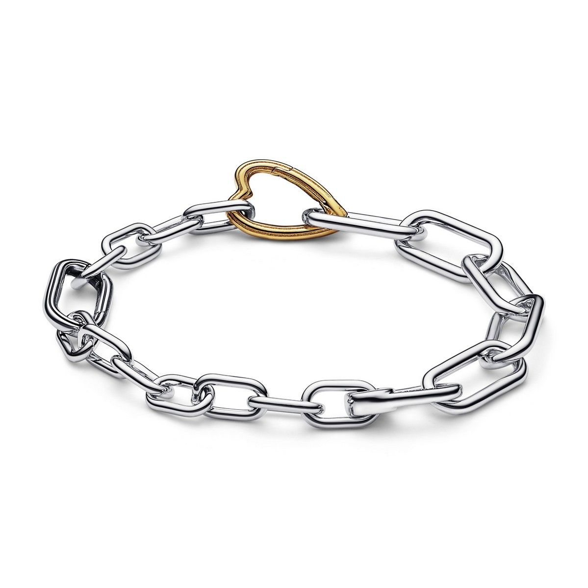 Pandora ME Two-tone Heart Link Chain Bracelet 562527C00, exclusief en kwalitatief hoogwaardig. Ontdek nu!