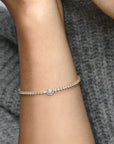 Pandora Sparkling Halo Tennis Bracelet 569416C01, exclusief en kwalitatief hoogwaardig. Ontdek nu!