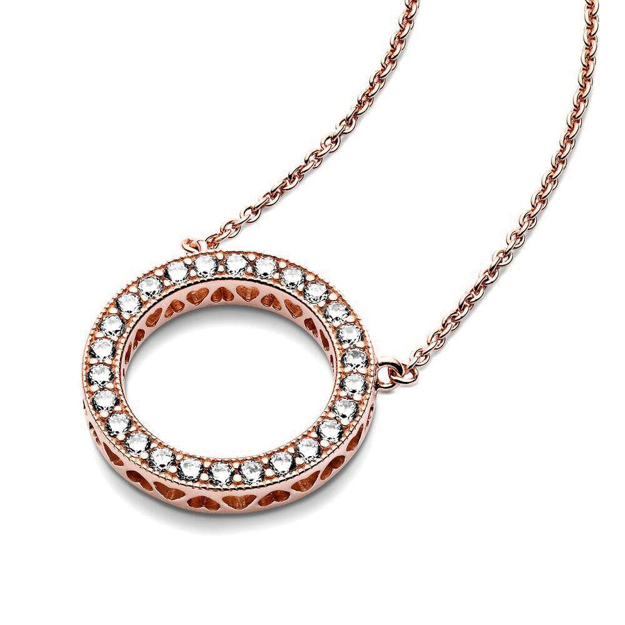 PANDORA Sprankelende Cirkel Ketting 580515CZ
