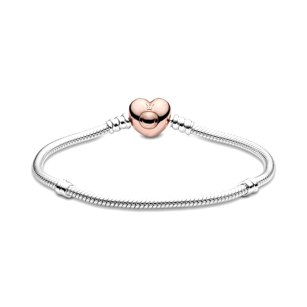 Pandora Moments Snake Chain Armband met Hartsluiting 580719, exclusief en kwalitatief hoogwaardig. Ontdek nu!