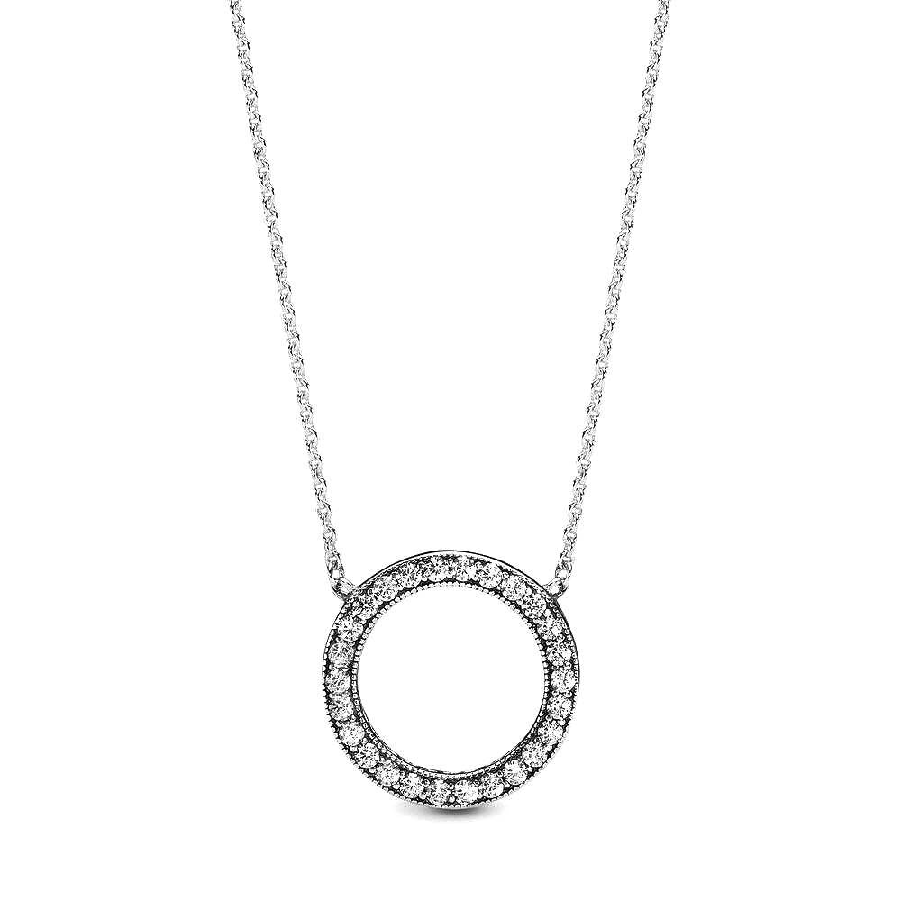 Pandora Sprankelende Cirkel Ketting 590514CZ, exclusief en kwalitatief hoogwaardig. Ontdek nu!