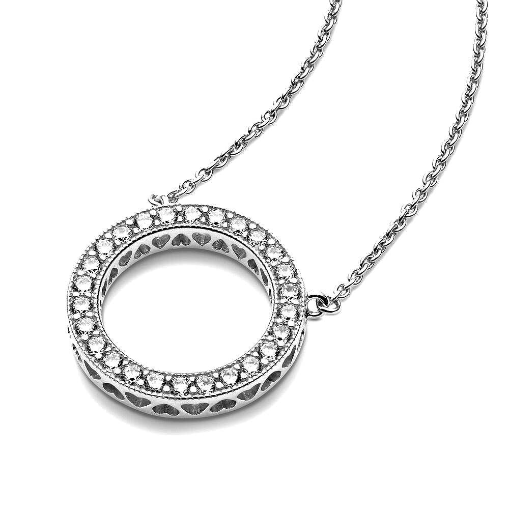 Pandora Sprankelende Cirkel Ketting 590514CZ, exclusief en kwalitatief hoogwaardig. Ontdek nu!