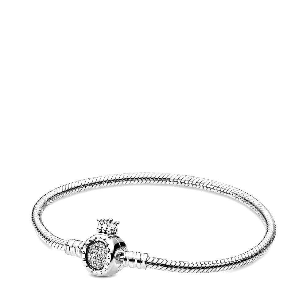 Pandora Zilveren armband met Crown O sluiting en Zirkonia 598286CZ, exclusief en kwalitatief hoogwaardig. Ontdek nu!