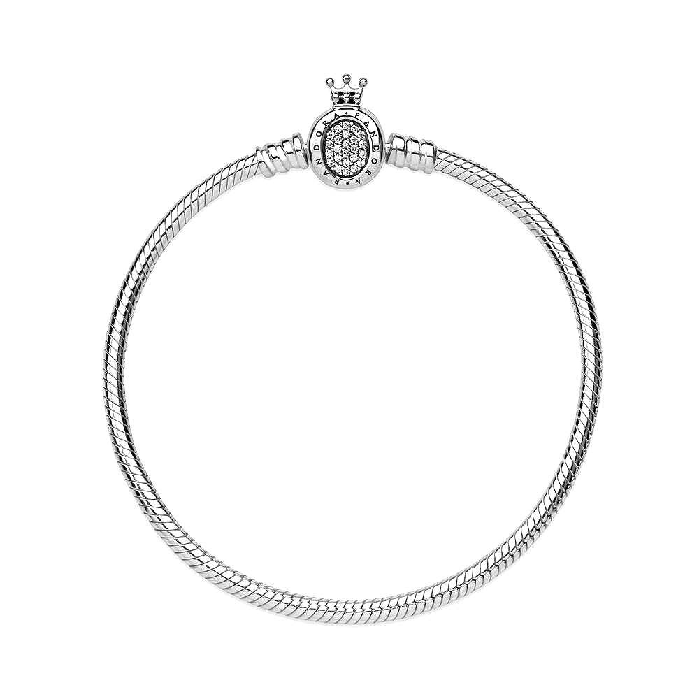 Pandora Zilveren armband met Crown O sluiting en Zirkonia 598286CZ, exclusief en kwalitatief hoogwaardig. Ontdek nu!