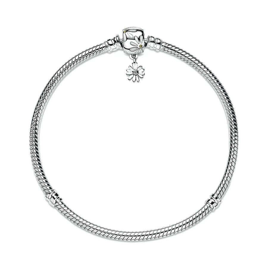 Pandora Moments Snake Chain Armband met Madeliefje Sluiting 598776C01, exclusief en kwalitatief hoogwaardig. Ontdek nu!