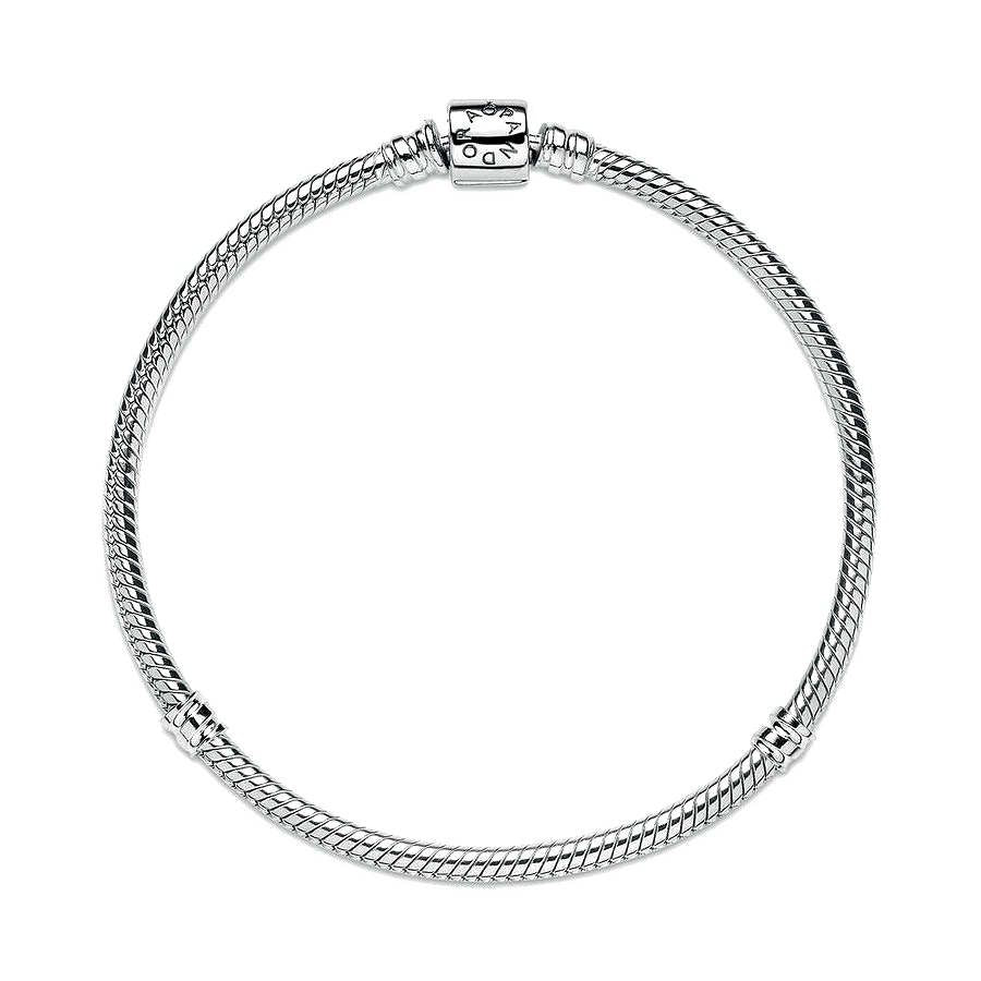 PANDORA Moments Snake Chain Armband met Cilindersluiting 598816C00