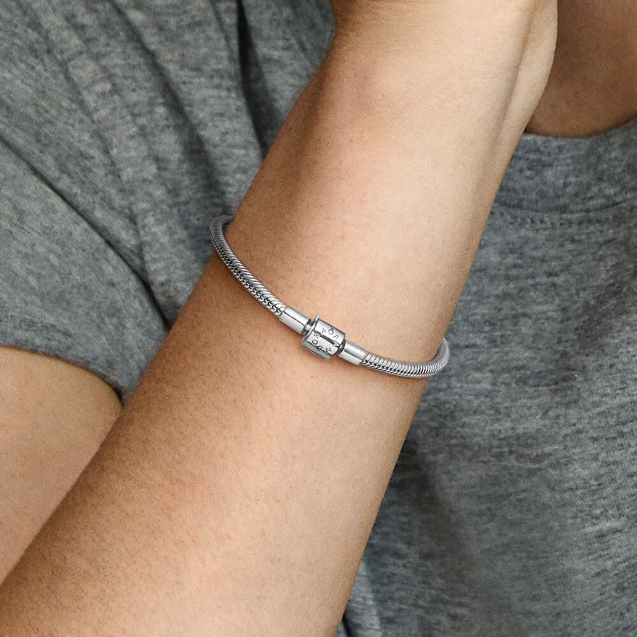 PANDORA Moments Snake Chain Armband met Cilindersluiting 598816C00