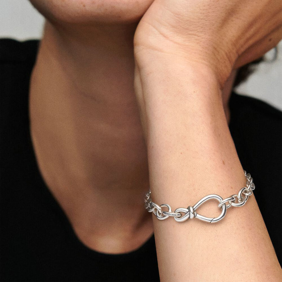 PANDORA Chunky Infinity Knot Schakelarmband 598911C00