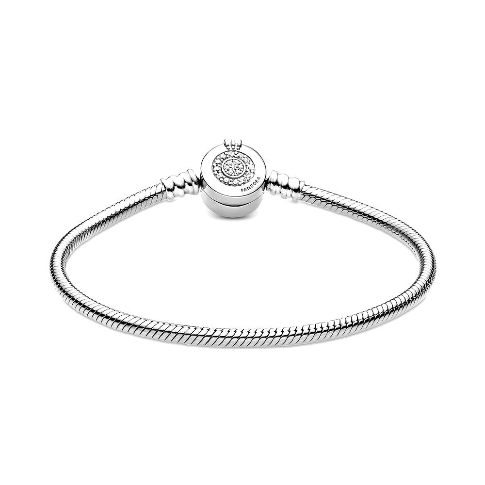 Pandora Moments Sprankelende Crown O Snake Chain Armband 599046C01, exclusief en kwalitatief hoogwaardig. Ontdek nu!