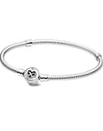 Pandora Moments Heart Infinity Clasp Snake Chain Bracelet 599365C00, exclusief en kwalitatief hoogwaardig. Ontdek nu!