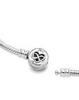 Pandora Moments Heart Infinity Clasp Snake Chain Bracelet 599365C00, exclusief en kwalitatief hoogwaardig. Ontdek nu!