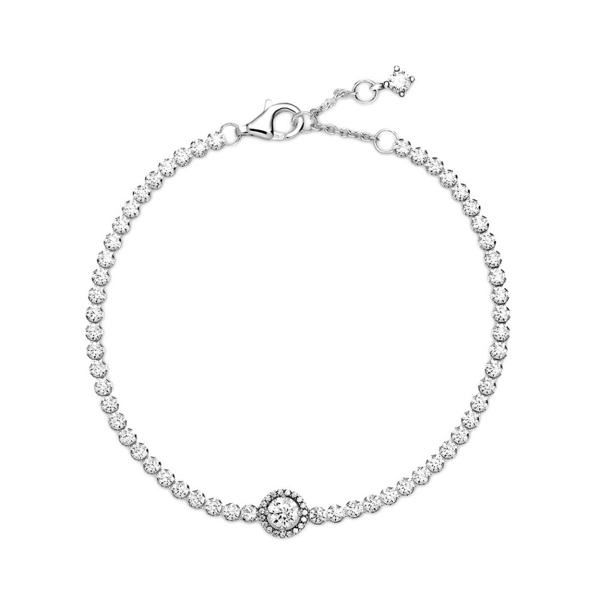 Pandora Sparkling Halo Tennis Bracelet 599416C01, exclusief en kwalitatief hoogwaardig. Ontdek nu!