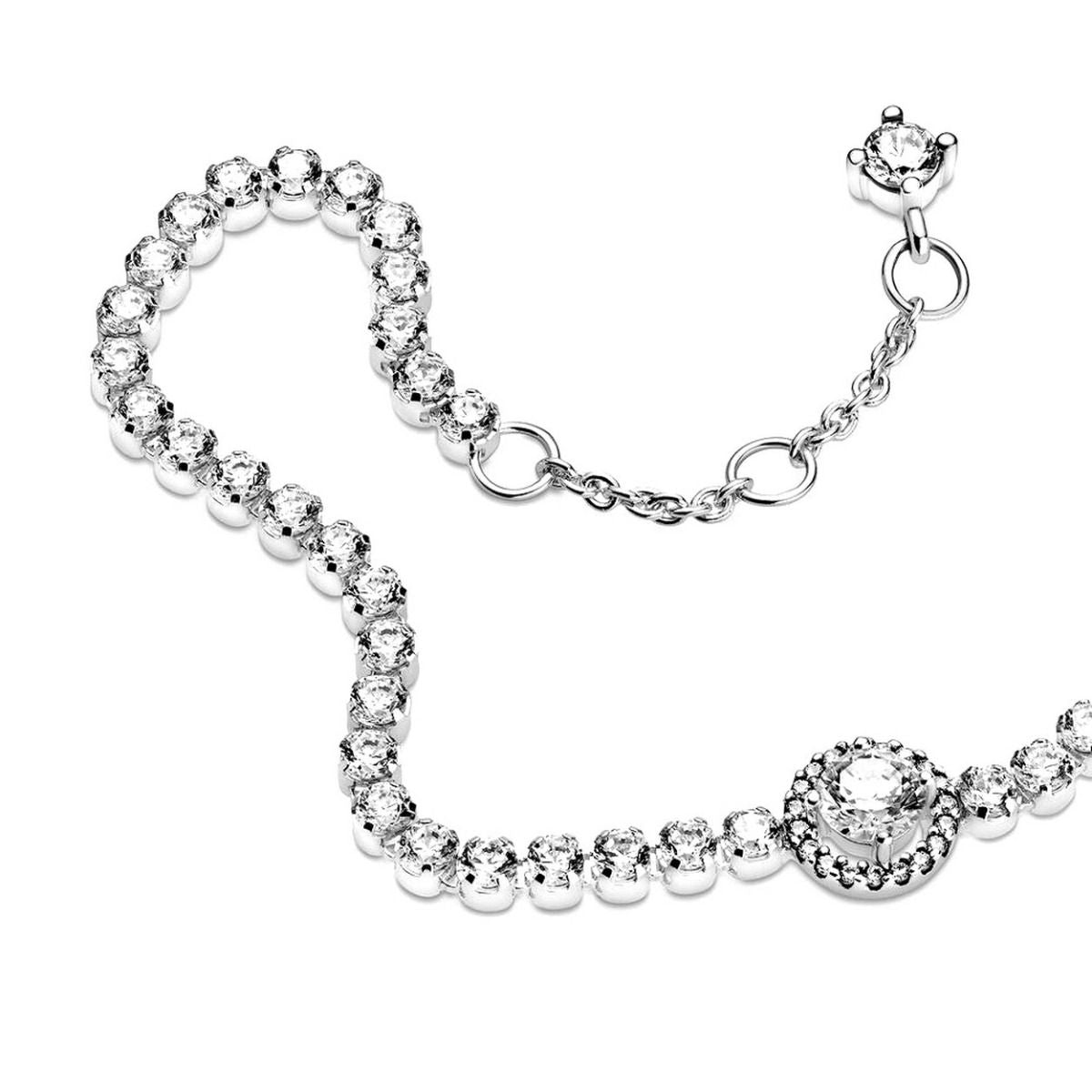 Pandora Sparkling Halo Tennis Bracelet 599416C01, exclusief en kwalitatief hoogwaardig. Ontdek nu!