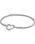 Pandora Moments Snake Chain Armband met Hartsluiting 599539C00, exclusief en kwalitatief hoogwaardig. Ontdek nu!