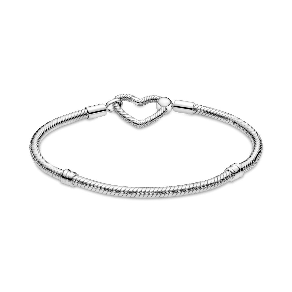 Pandora Moments Snake Chain Armband met Hartsluiting 599539C00, exclusief en kwalitatief hoogwaardig. Ontdek nu!