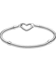 Pandora Moments Snake Chain Armband met Hartsluiting 599539C00, exclusief en kwalitatief hoogwaardig. Ontdek nu!