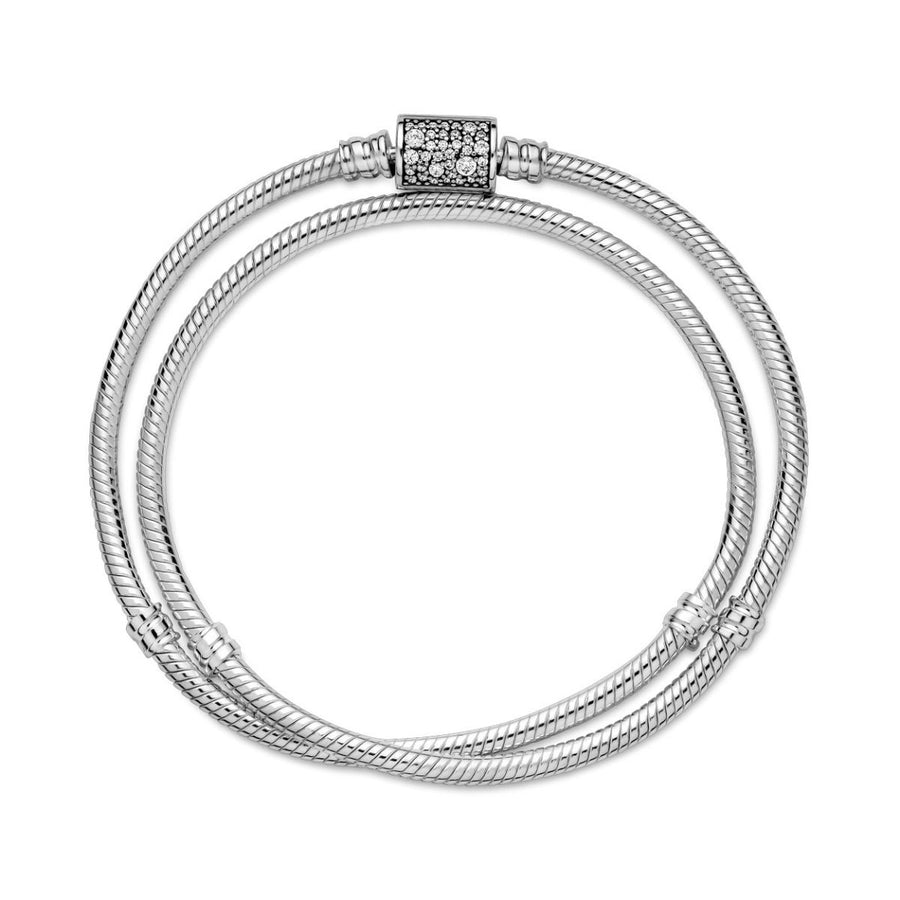 Pandora Moments Meerrijige Snake Chain Armband 599544C01