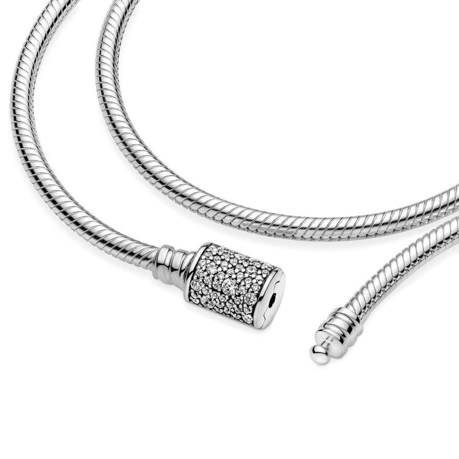 Pandora Moments Meerrijige Snake Chain Armband 599544C01