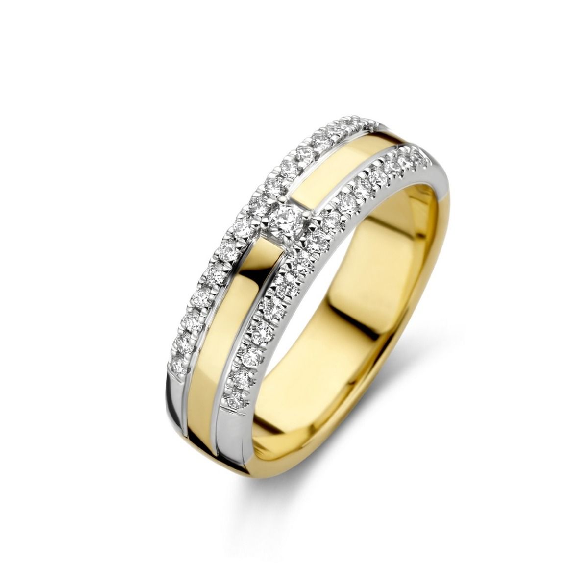Geelgouden Briljant ring 0.30 crt H-Si, exclusief en kwalitatief hoogwaardig. Ontdek nu!