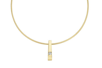 Gouden hanger met 0.12ct diamant 703271012