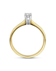 Geelgouden Stretto ring 1 x 0.22 crt G-Vsi, exclusief en kwalitatief hoogwaardig. Ontdek nu!