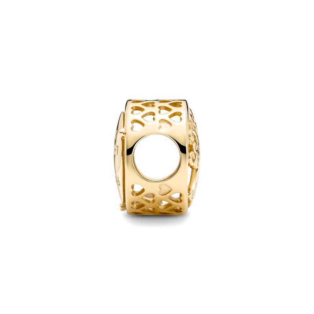 Pandora bedel 14k Goud Openwork Family Roots Charm 759132C00, exclusief en kwalitatief hoogwaardig. Ontdek nu!