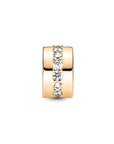 Pandora bedel 14k Goud Clear Sparkling Row Clip Bedel 759518C01, exclusief en kwalitatief hoogwaardig. Ontdek nu!