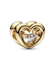 Pandora Radiant Heart & Floating Stone Charm 762493C01, exclusief en kwalitatief hoogwaardig. Ontdek nu!