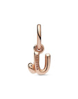 Pandora Letter u Script Alphabet Dangle Charm 782479C01, exclusief en kwalitatief hoogwaardig. Ontdek nu!