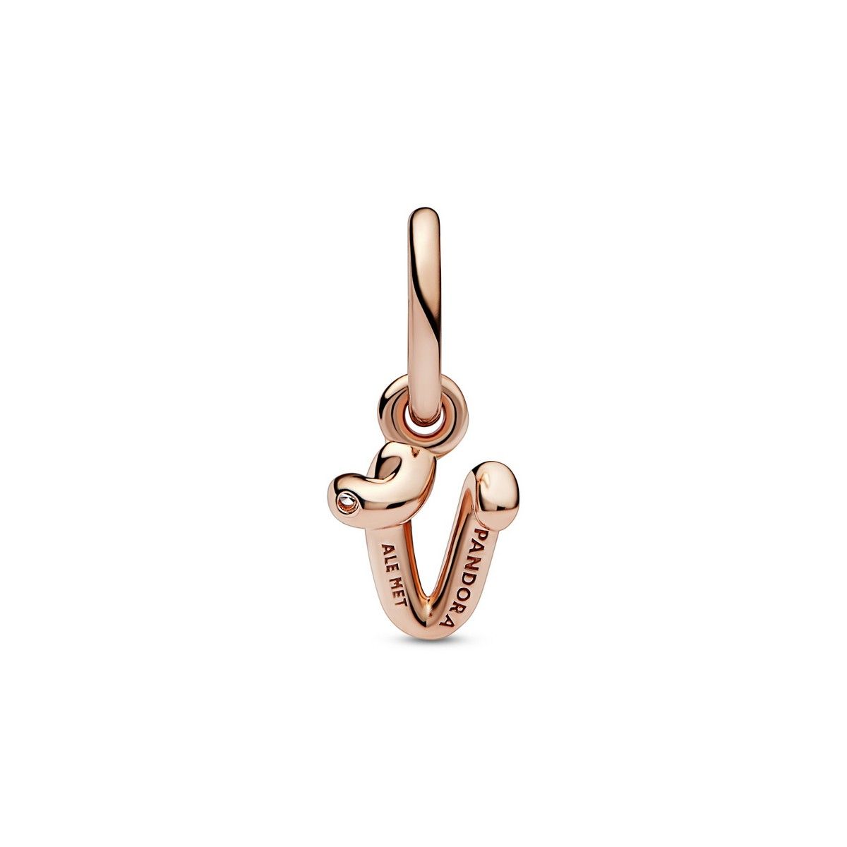 Pandora Letter v Script Alphabet Dangle Charm 782480C01, exclusief en kwalitatief hoogwaardig. Ontdek nu!