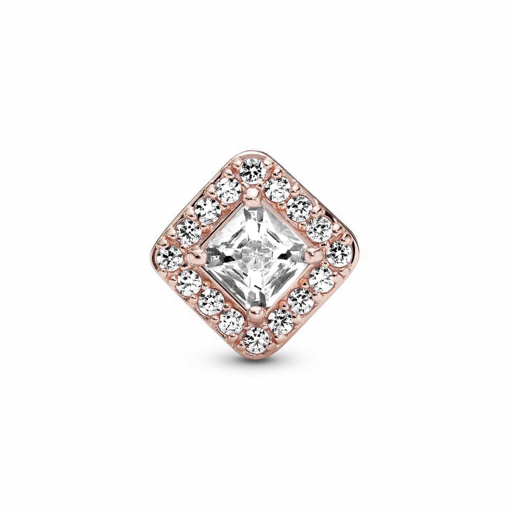 Pandora Vierkante Sprankelende Stralenkrans Bedel 786206CZ, exclusief en kwalitatief hoogwaardig. Ontdek nu!