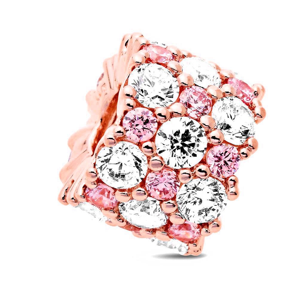 Pandora Bedel Pink & Clear Sparkle 788487C01, exclusief en kwalitatief hoogwaardig. Ontdek nu!