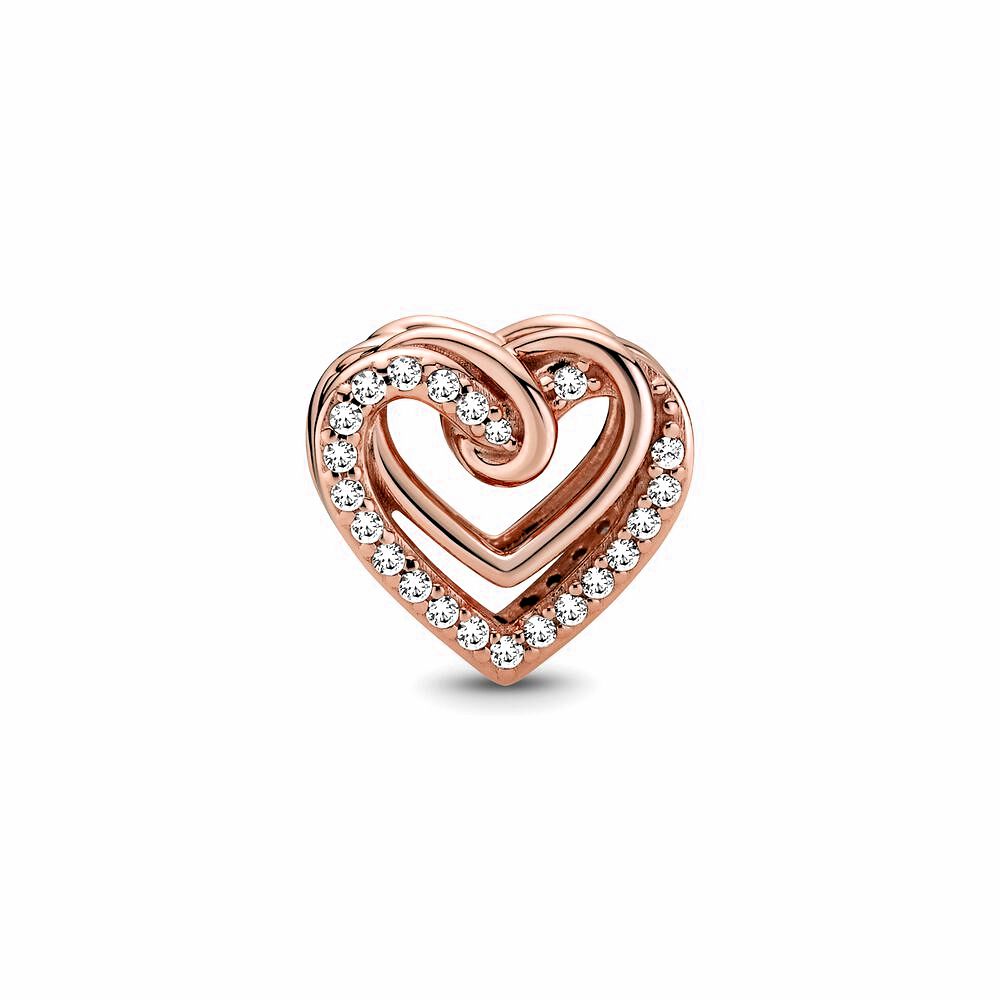 Pandora Sparkling Entwined Hearts bedel 789270C01, exclusief en kwalitatief hoogwaardig. Ontdek nu!