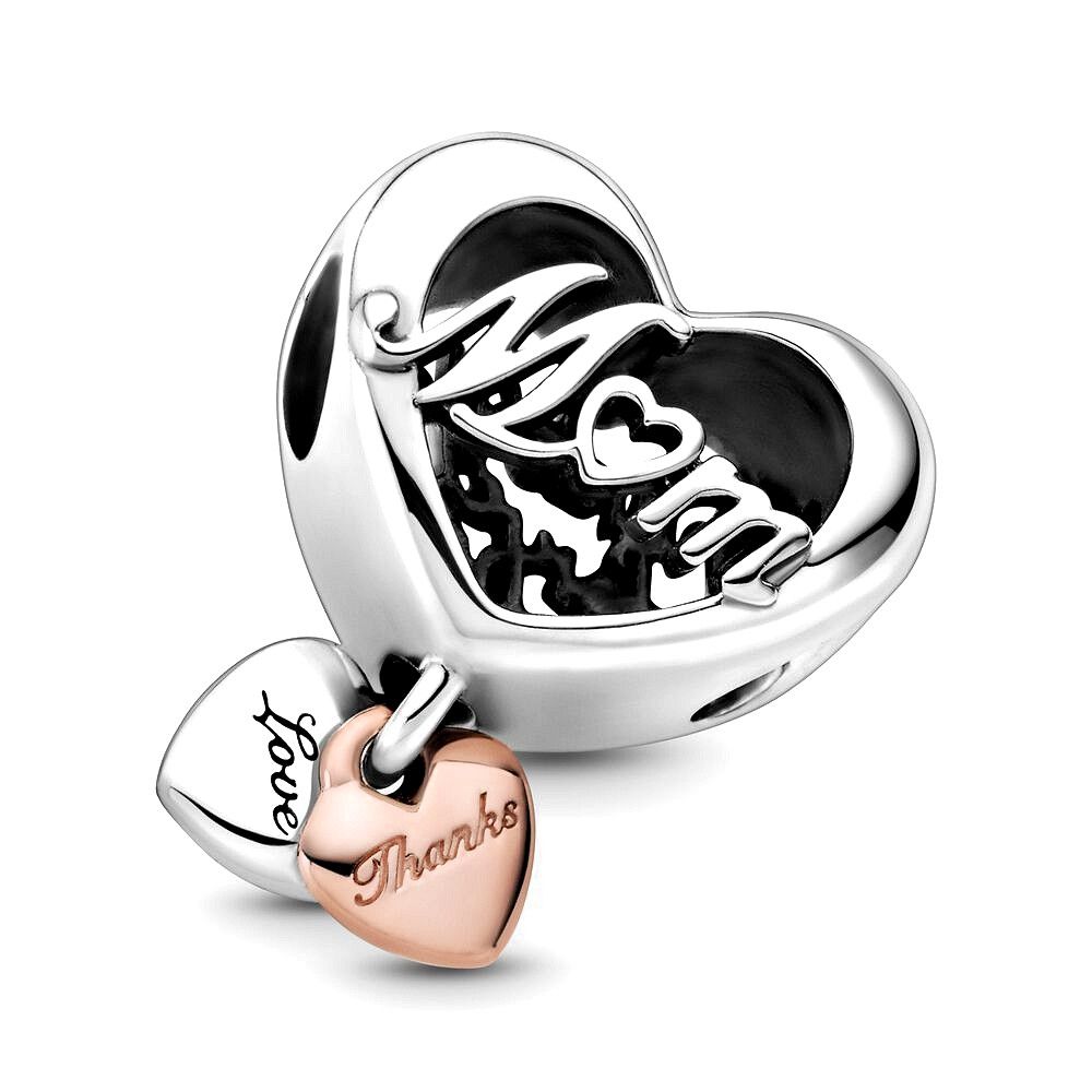 Pandora Thank You Mum Heart Bedel 789372C00, exclusief en kwalitatief hoogwaardig. Ontdek nu!