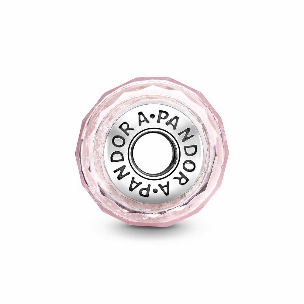 Pandora Gefacetteerde Roze Muranoglazen Bedel 791650, exclusief en kwalitatief hoogwaardig. Ontdek nu!