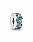 Pandora Teal Pavé Clip Bedel 791817MCZ, exclusief en kwalitatief hoogwaardig. Ontdek nu!