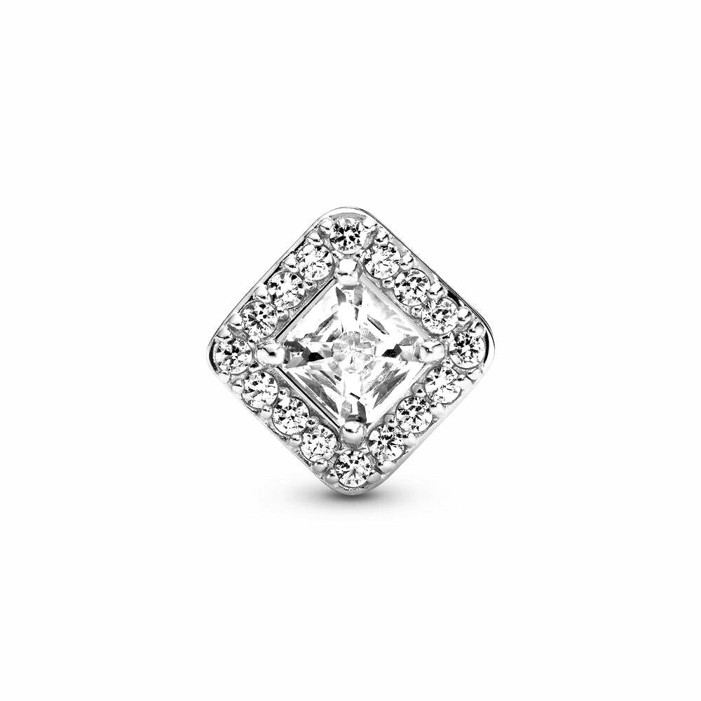 Pandora Vierkante Sprankelende Stralenkrans Bedel 796206CZ, exclusief en kwalitatief hoogwaardig. Ontdek nu!