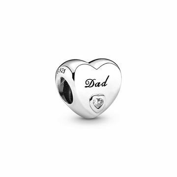 Pandora Dad Heart Bedel 796458CZ, exclusief en kwalitatief hoogwaardig. Ontdek nu!