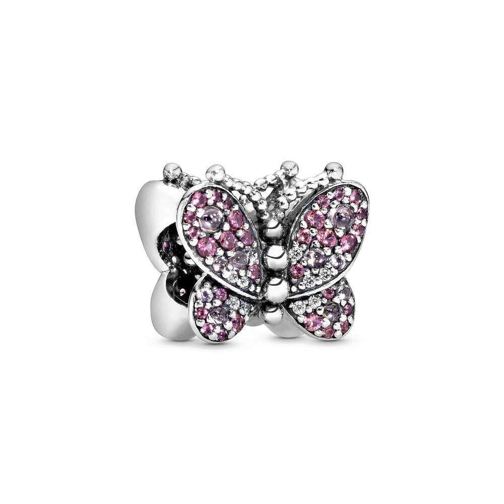 Pandora Roze Pavé Vlinder Bedel 797882NCCMX, exclusief en kwalitatief hoogwaardig. Ontdek nu!