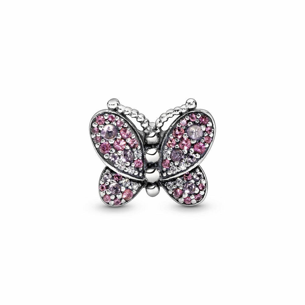 Pandora Roze Pavé Vlinder Bedel 797882NCCMX, exclusief en kwalitatief hoogwaardig. Ontdek nu!