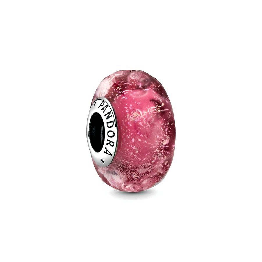 Pandora Golvende Fancy Roze Muranoglazen Bedel 798872C00, exclusief en kwalitatief hoogwaardig. Ontdek nu!