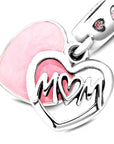 Pandora Bedel Mum Script Heart 798887C01, exclusief en kwalitatief hoogwaardig. Ontdek nu!