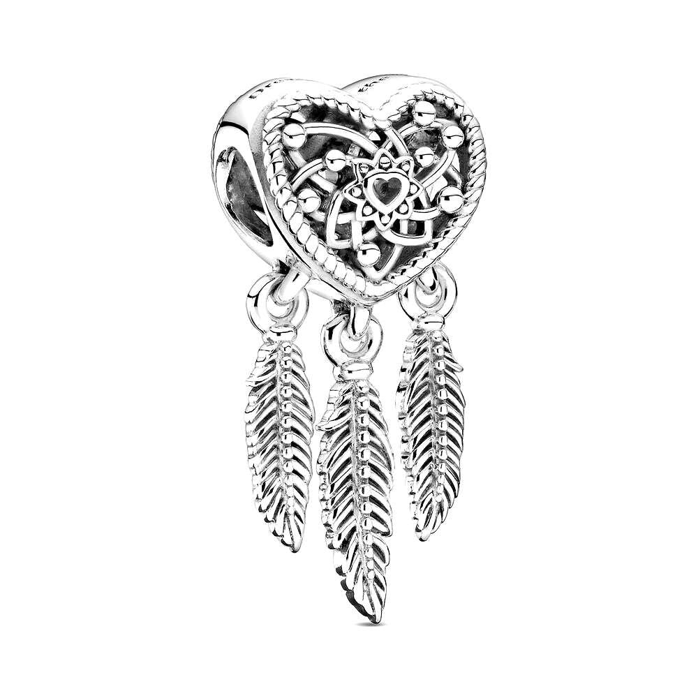 Pandora Bedel Three Feathers Dreamcatcher 799107C00, exclusief en kwalitatief hoogwaardig. Ontdek nu!