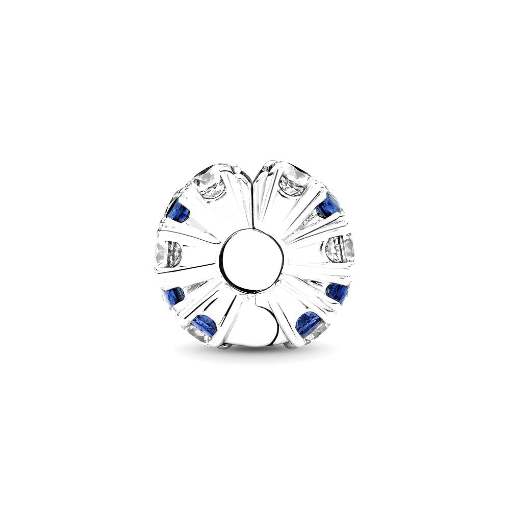 Pandora Fixed clip bedel Clear &amp; Blue Sparkle 799171C01, exclusief en kwalitatief hoogwaardig. Ontdek nu!